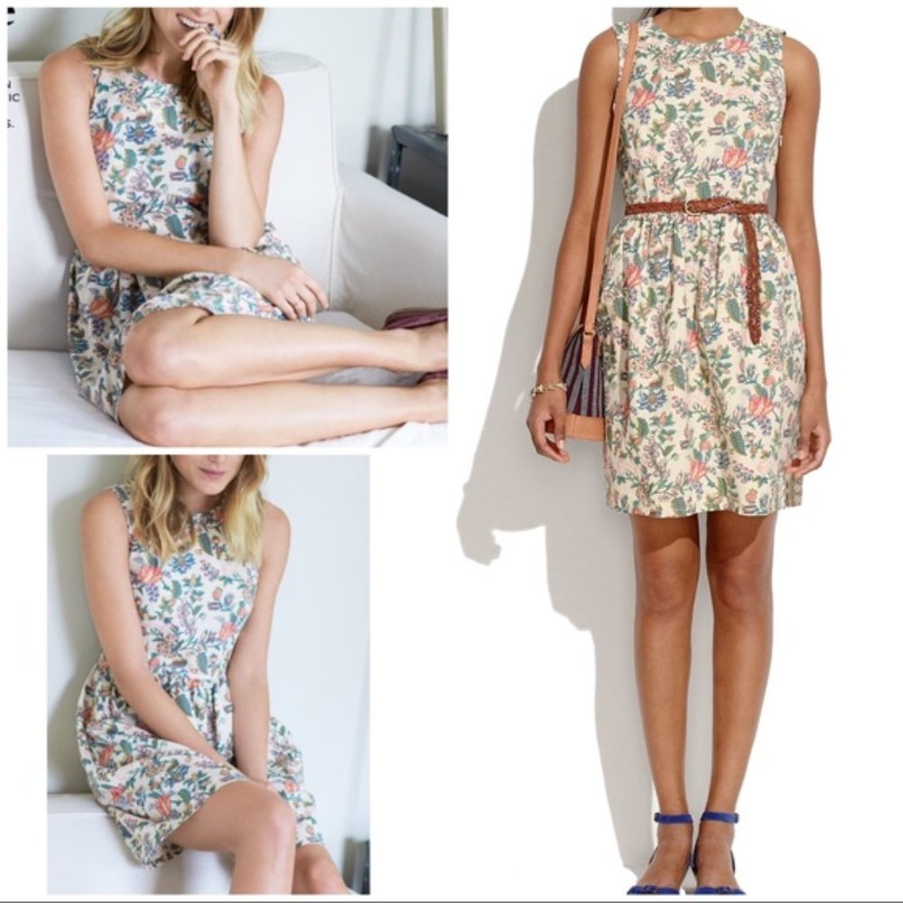 Madewell English Garden Vine Sundress Dress